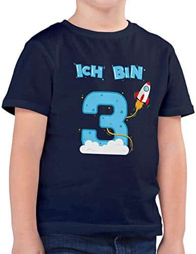 Ich bin Schon 3 | Geburtstag Rakete | Jungen T-Shirt Ich bin Schon 3 | Geburtstag Rakete | Jungen T-Shirt