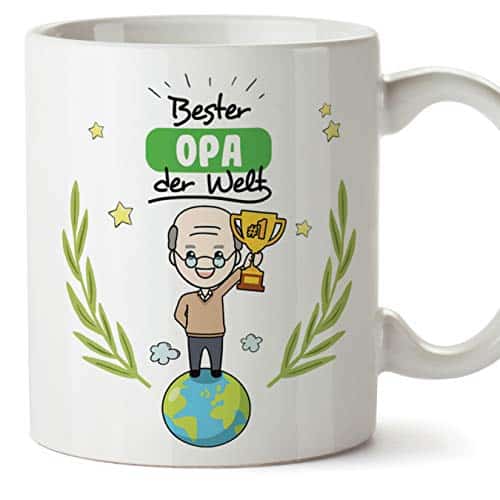 Opa Keramik Tasse | Bester Opa der Welt | Schöne und lustige Kaffeetasse
