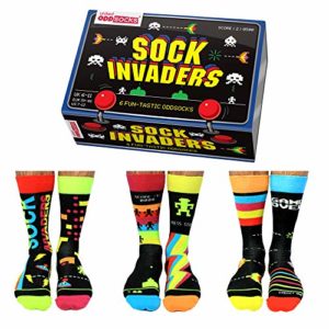 Sock Invaders Retro Gamer Oddsocks Socken in 39-46 im 6er Set - Strumpf