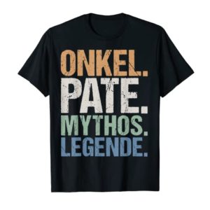 Herren Onkel Pate Legende Taufpate Patenonkel Patenkind Geschenk T-Shirt