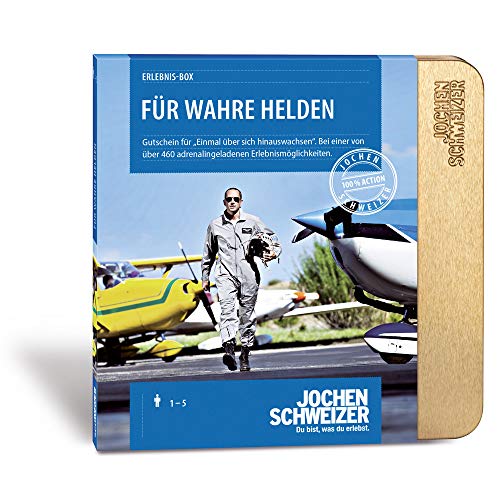 Jochen Schweizer Erlebnis-Box Für wahre Helden, mehr als 460 Erlebnisse für 1-2 Personen, Gutschein für Männer