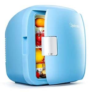 AstroAI 2 in 1 Mini Kühlschrank 9 Liter mit Kühl- und Heizfunktion 12 Volt am Zigarettenanzünder und 230 Volt Steckdose für Autos, Privathaushalte, Büros und Schlafsäle (Blau)