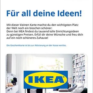 IKEA Gutscheinkarte bei Amazon - Per Post