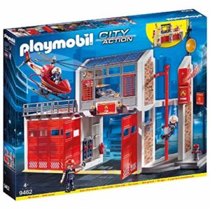Playmobil 9462 - City Action Große Feuerwache mit Soundeffekten, Ab 4 Jahren