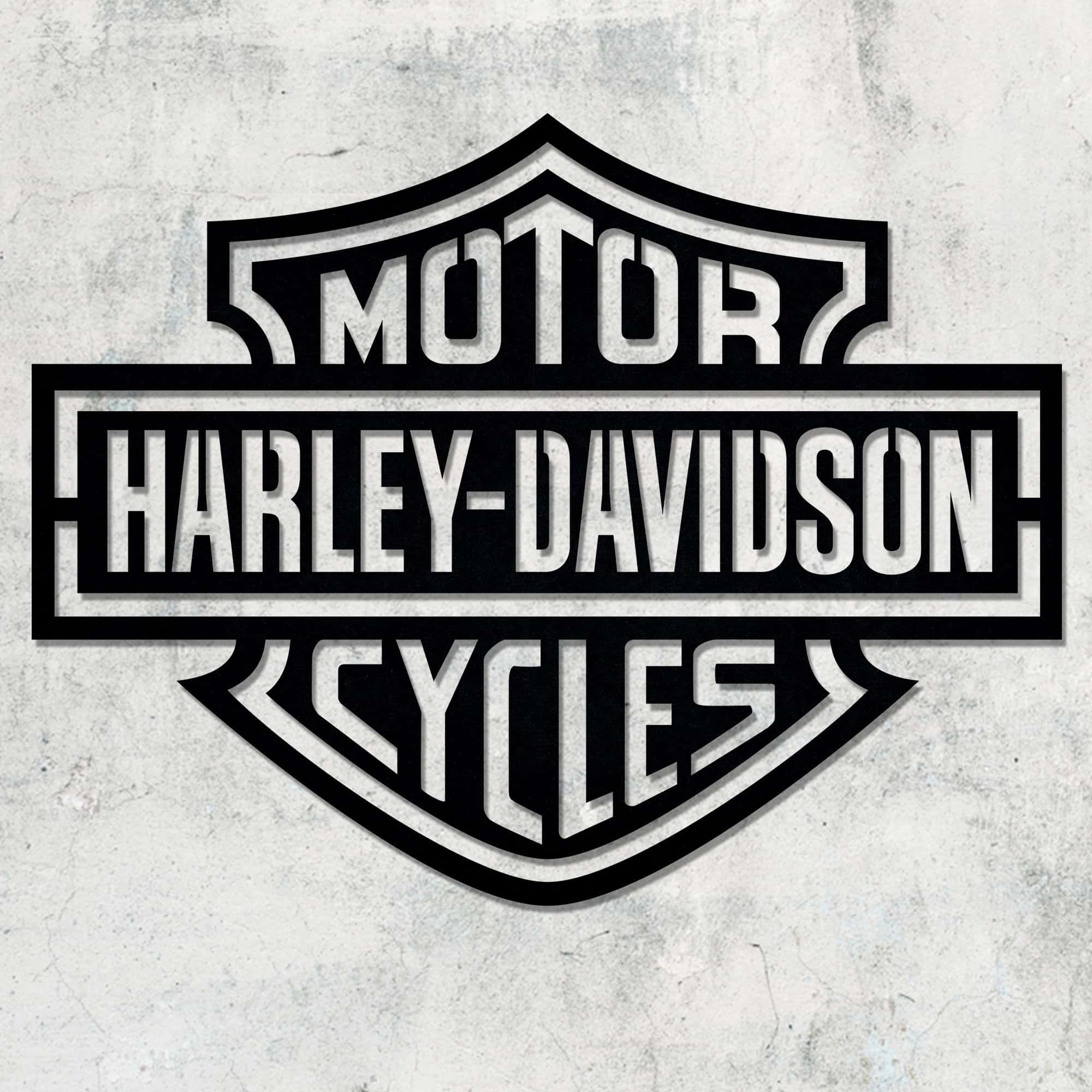 Harley Davidson Metallschild, Metall Wanddeko, Wanddekoration, Harley Davidson Garage Dekor, Harley Davidson Logo Schild, Metallschild