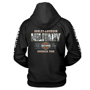Harley-Davidson Military Graphic Pullover Hooded Sweatshirt - Military Collage | Epic