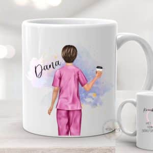 Krankenschwester Tasse, Zahnarzthelferin Tasse, Arzthelferin Tasse, Personalisierte Tasse, Krankenschwester geschenk, Geschenk Tasse