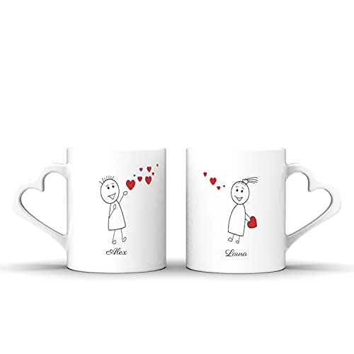 Personalisierte Tassen | “Liebesgrüße” | mit Namen-Druck
