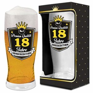 Casa Bierglas 0,5l | originell zum 18. Geburtstag | für Biertrinker