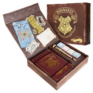 Harry Potter Geschenke | Schreibwaren Set mit Notizbuch A5 | Zauber Stift