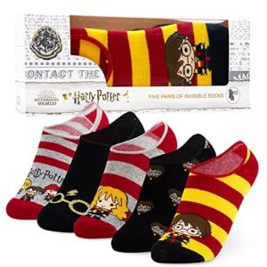 Harry Potter | Sneaker Socken | Füßling Set Schwarz/Rot