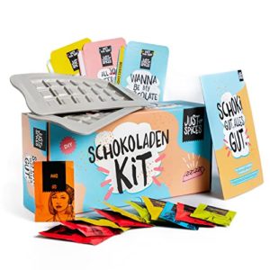 Just Spices DIY Schoko-Kit I Schokoladen-Set zum Selbermachen I Als Geschenk-Set für Männer und Frauen oder zum selber herstellen