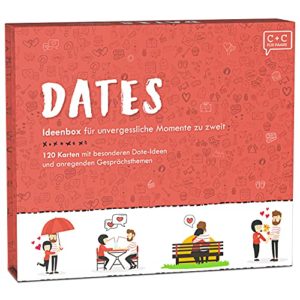Paarbox » Dates « | Über 100 unvergessliche Date-Ideen | 80 Fragekarten