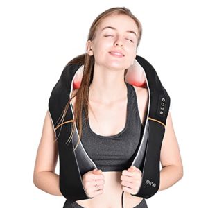 RENPHO Nackenmassagegerät mit Wärmefunktion, Schulter Massagegerät, Elektrisches Shiatsu Massagegerät für Nacken und Rücken
