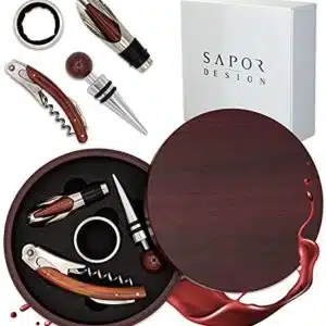 Sapor Design | Wein Geschenkset 4-teilig | handgefertigt